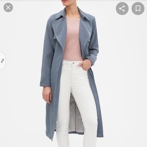 Banana Republic Factory Petite Long Soft Trench Co